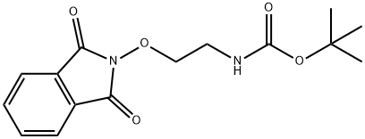 tert-butyl N-{2-[(1,3-dioxo-2,3-dihydro-1H-isoindol-2-yl)oxy]ethyl}carbamate 结构式