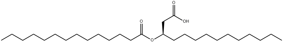 (R)-3-(十四烷酰氧基)十四烷酸 结构式