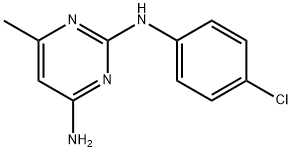 N2-(4-氯苯基)-6-甲基嘧啶-2,4-二胺 结构式