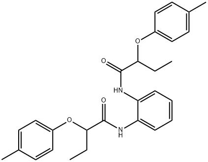 N,N'-1,2-phenylenebis[2-(4-methylphenoxy)butanamide] 结构式