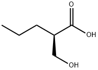 (R)-2-HYDROXYMETHYL-PENTANOIC ACID 结构式