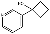 1-(3-吡啶基)环丁醇 结构式