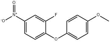 2-氟-1-(4-甲氧基苯氧基)-4-硝基苯 结构式