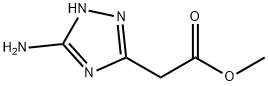 (5-氨基-1H-1,2,4-三唑-3-基)乙酸甲酯 结构式