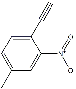 1-乙炔基-4-甲基-2-硝基苯 结构式