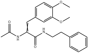 2-(acetylamino)-3-(3,4-dimethoxyphenyl)-N-(2-phenylethyl)acrylamide 结构式