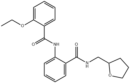 2-ethoxy-N-(2-{[(tetrahydro-2-furanylmethyl)amino]carbonyl}phenyl)benzamide 结构式