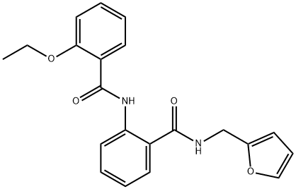 2-ethoxy-N-(2-{[(2-furylmethyl)amino]carbonyl}phenyl)benzamide 结构式