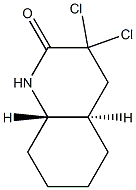 2(1H)-Quinolinone, 3,3-dichlorooctahydro-, trans- 结构式