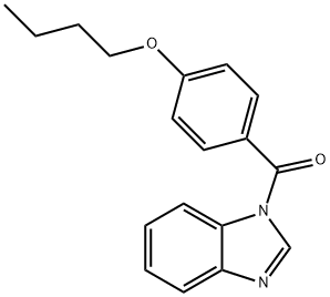 1-(4-butoxybenzoyl)-1H-benzimidazole 结构式