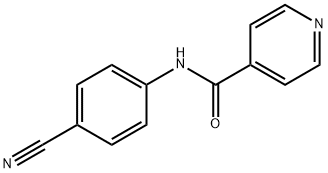 N-(4-CYANOPHENYL)-4-PYRIDINECARBOXAMIDE 结构式