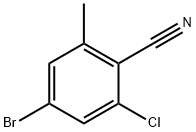 4-溴-2-氯-6-甲基苄腈 结构式