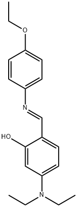 (E)-5-(diethylamino)-2-(((4-ethoxyphenyl)imino)methyl)phenol 结构式