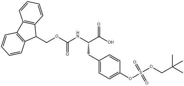 FMOC-O-新戊基磺酸酯-L-酪氨酸 结构式