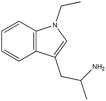 1-(1-ethylindol-3-yl)propan-2-amine 结构式