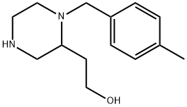 2-[1-(4-methylbenzyl)-2-piperazinyl]ethanol 结构式