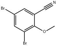 3,5-二溴-2-甲氧基苯甲腈 结构式