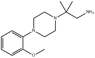 2-[4-(2-Methoxy-phenyl)-piperazin-1-yl]-2-methyl-propylamine 结构式