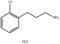 [3-(2-chlorophenyl)propyl]amine hydrochloride 结构式