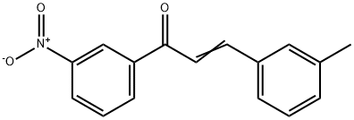 (2E)-3-(3-methylphenyl)-1-(3-nitrophenyl)prop-2-en-1-one 结构式