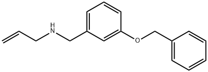 {[3-(benzyloxy)phenyl]methyl}(prop-2-en-1-yl)amine 结构式