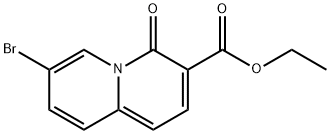 7-溴-4-氧代-4H-喹啉嗪-3-羧酸乙酯 结构式