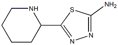 5-(哌啶-2-基)-1,3,4-噻二唑-2-胺 结构式