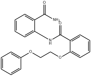 N-[2-(aminocarbonyl)phenyl]-2-(2-phenoxyethoxy)benzamide 结构式