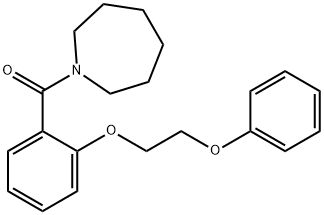 1-[2-(2-phenoxyethoxy)benzoyl]azepane 结构式