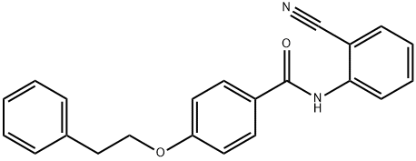 N-(2-cyanophenyl)-4-(2-phenylethoxy)benzamide 结构式