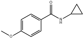 N-cyclopropyl-4-methoxybenzamide 结构式