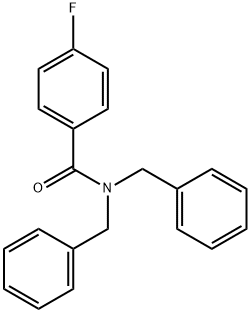 N,N-dibenzyl-4-fluorobenzamide 结构式