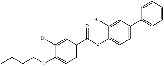 3-bromo-4-biphenylyl 3-bromo-4-butoxybenzoate 结构式