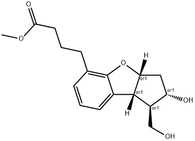 METHYL 4-((1R,2S,3AR,8BR)-2-HYDROXY-1-(HYDROXYMETHYL)-2,3,3A,8B-TETRAHYDRO-1H-CYCLOPENTA[B]BENZOFURA 结构式