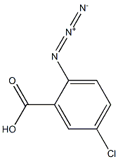 2-Azido-5-chlorobenzoic acid 结构式