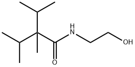 N-(2-羟乙基)-2,3-二甲基-2-丙-2-基丁酰胺 结构式