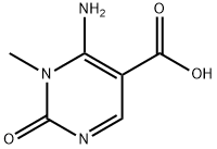 6-氨基-1-甲基-2-氧代-1,2-二氢嘧啶-5-羧酸 结构式