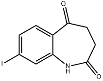 8-IODO-2,3,4,5-TETRAHYDRO-1H-1-BENZAZEPINE-2,5-DIONE 结构式