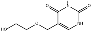 5-(2-Hydroxy-ethoxymethyl)-1H-pyrimidine-2,4-dione 结构式