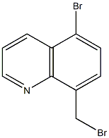 5-bromo-8-(bromomethyl)quinoline 结构式