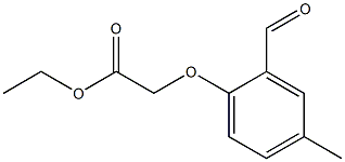 2-(4-甲基-2-甲酰基苯氧基)乙酸乙酯 结构式