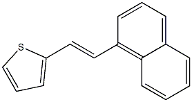 Thiophene, 2-[2-(1-naphthalenyl)ethenyl]- 结构式