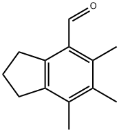 1H-Indene-4-carboxaldehyde, 2,3-dihydro-5,6,7-trimethyl- 结构式