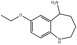 7-ETHOXY-2,3,4,5-TETRAHYDRO-1H-BENZO[B]AZEPIN-5-AMINE 结构式