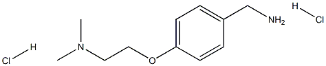 4-[2-(DIMETHYLAMINO)ETHOXY]BENZYLAMINE 2HCL 结构式