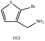 C-(2-Bromo-thiophen-3-yl)-methylamine hydrochloride 结构式