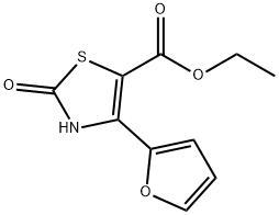 4-(呋喃-2-基)-2-氧代-2,3-二氢噻唑-5-甲酸乙酯 结构式