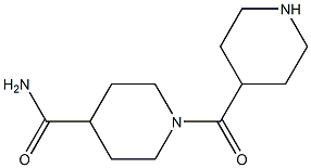 1-(哌啶-4-羰基)哌啶-4-甲酰胺 结构式