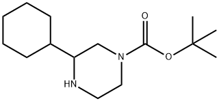 3-环己基哌嗪-1-羧酸叔丁酯 结构式