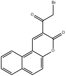 3H-Naphtho[2,1-b]pyran-3-one, 2-(bromoacetyl)- 结构式